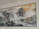 Dincmei顶创美山水画贴画客厅装饰画靠山旺财办公室背景墙贴纸自粘风景挂画壁画 23.旭日东升 宽240cm-高120cm 自粘山水画【背面带胶】 实拍图