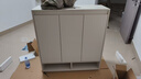 立太实木鞋柜门口入户柜收纳柜一体靠墙玄关柜家用门口楼道柜子储物柜 90*32*96奶油白【环保加厚欧松板】 约放19-22双 实拍图