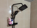 泊恩尼明装淋浴花洒套装全套增压淋浴器全铜浴室家用卫生间沐浴花洒全套 枪灰色丨三出水-方形花洒套装 实拍图