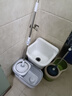 五月花旋转拖把共2布家用一拖净免手洗2025拖把带桶一套拖布吸水墩布 实拍图