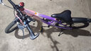 凤凰山地自行车男女变速山地车碟刹青少年儿童自行车学生单车 星际 粉紫【变速】后座+LED灯+辐条轮 22寸【适合130-170cm】 实拍图