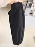 顶峰保罗（Dingfengbaoluo）纯棉休闲裤子男春夏季阔腿宽松直筒工装长裤HM9901黑色4XL 实拍图