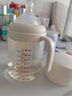 小土豆（potato）PPSU吸管奶瓶4个月以上大宝宝带手柄重力球奶嘴240ml 奶油白 实拍图
