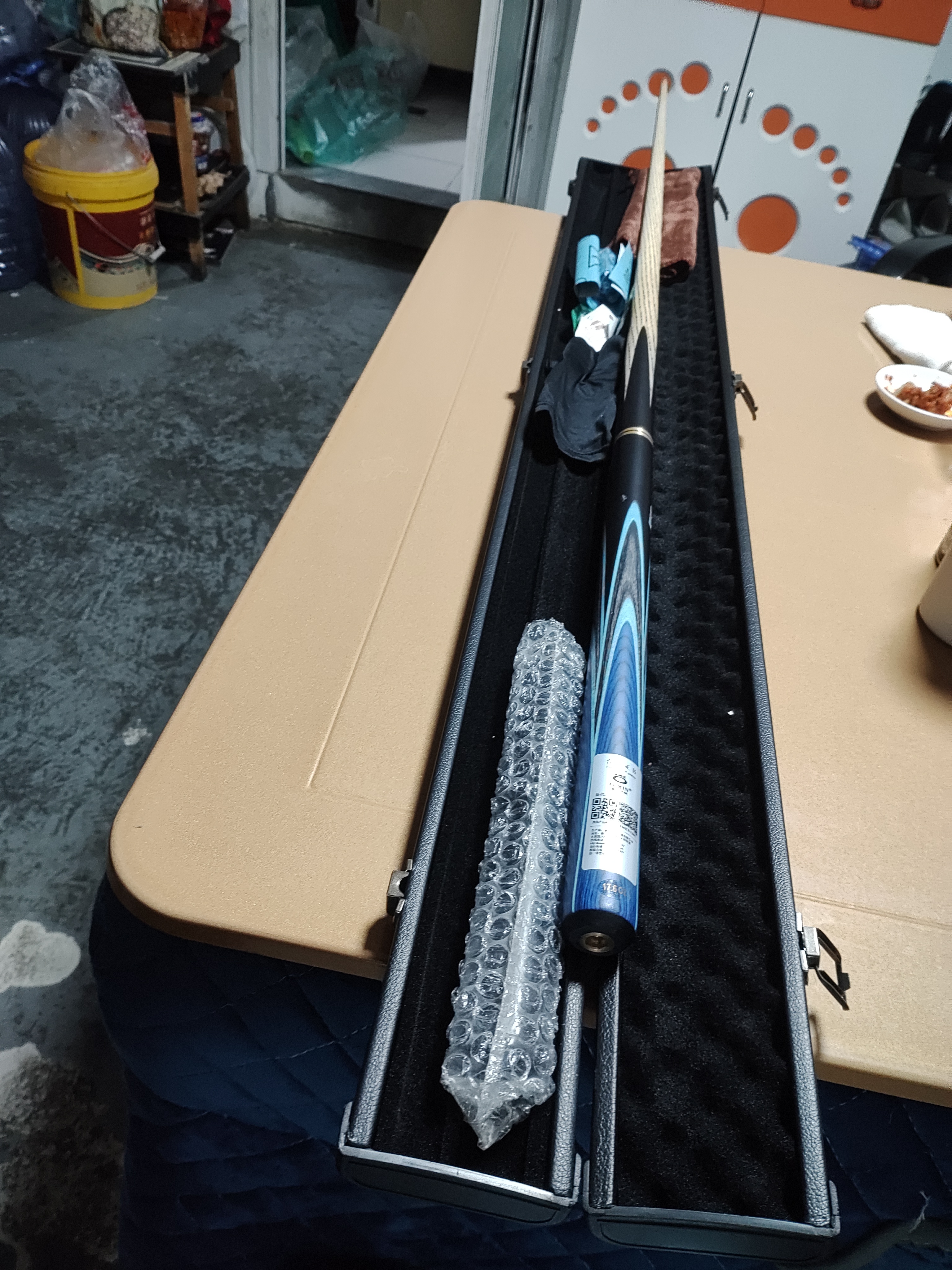奥秘新代枪手台球杆套装小头斯诺克球杆中式黑八黑8桌球杆16彩9.5mm 实拍图