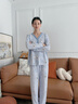 俞兆林月子服纯棉100%带胸垫产后哺乳睡衣全棉吸汗孕期孕妇家居服套装 NSWR-5165 【100%纯棉，吸湿透气】 L （建议100-110斤） 实拍图