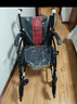 京巧轻便旅行手推车老人专用出行轮椅车可折叠手动轮椅车SYIV90-MK-02 实拍图