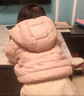 嘟嘟家【三防面料】儿童冬季轻薄红色羽绒服新年冬装女童拜年服男童童装 粉色 90 实拍图