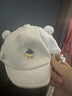 爱宝适婴儿帽子春秋款0-8个月儿童鸭舌帽防风卡通宝宝胎帽 蓝色 S383 实拍图