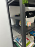 唐辑书架书柜家用落地置物货架学生钢制收纳储物架子 黑五层80*30*160 实拍图
