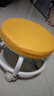 【京喜甄选】椅子万向轮美缝凳子带轮旋转擦地矮凳美甲修脚凳滑轮 儿童凳-橘色款 实拍图