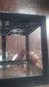 桌面鱼缸小型家用积木缸生态缸水族箱斗鱼缸带小夜灯氛围灯摆件 黑色鱼缸一个灯 实拍图