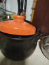 康舒（KANGSHU） 大容量砂锅炖锅家用耐高温陶土沙锅明火燃气陶土煲煮粥煲石锅 橙4.5L+1.1L(4-6人)破损补发 实拍图
