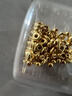 洲足金999金珠黄金小金珠金豆古法金珠DIY配件散珠隔珠路路通转运珠 3mm金珠  合单满 0.16g 包邮 单颗约0.02g 实拍图