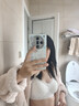猫人【小胸聚拢 】碎花蕾丝边纯棉内衣女无痕提拉青少年学生文胸罩 实拍图