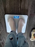 香山 体重秤 电子秤人体家用健康秤高精度  高清LCD显示 云白 Type-C充电款 实拍图