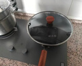 炊大皇炒锅304不锈钢有钛炒菜锅煎锅平底不粘炒锅32cm 可立可视盖不挑灶 实拍图
