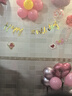 多美忆生日场景布置女孩生日气球儿童道具氛围装饰快乐桌飘装扮粉色套餐 实拍图