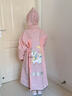 牧萌儿童雨衣带书包位男童女童女孩加长全身学生雨披 粉独角兽 2XL 实拍图