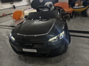 星辰皓奥迪儿童电动车四驱汽车遥控四轮宝宝玩具车可坐人童车RSGT 黑色+四驱+遥控+摇摆+皮座+软轮 实拍图
