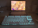 惠普（HP）GK200机械键盘有线办公游戏键盘 20种背光灯效 87键电竞键盘鼠标套装电脑外设键鼠 皎月白【红轴】冰蓝光 实拍图