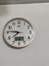 康巴丝（Compas）挂钟客厅静音走时卧室简约日历石英钟表挂墙时钟 c2855Y 金色26cm 实拍图