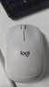罗技（Logitech）M221 轻音鼠标 无线鼠标 办公鼠标 对称鼠标 带无线微型接收器 米白色 实拍图