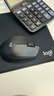 罗技（Logitech）M330无线鼠标轻音鼠标商务办公右手人体工学鼠标轻音电池笔记本电脑鼠标中大手七夕礼物送男友 罗技M330黑+鼠标垫-黑 实拍图
