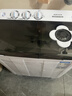 奥克斯（AUX）洗+脱13公斤洗衣机大容量半自动洗衣机宿舍家用双缸小型波轮双桶洗衣机迷你洗脱一体 透明黑（洗涤8KG+脱水5KG） 实拍图