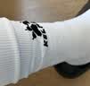 卡尔美（KELME）无足袜套足球袜专业压力长袜筒防护固定护腿板套筒 白色 M 实拍图
