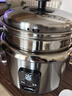 三角牌（Triangle）电饭煲不锈钢电饭锅2L家用1-2小型煮饭锅老式米饭锅304不锈钢内胆带蒸笼 TG-Z20X12Z 实拍图