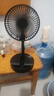 电风扇伸缩折叠小风扇宿舍家用静音充电型办公台式USB桌面宿舍大风力夏台面落地两用折叠电风扇 颜色随机 直插款无档位开关1个装 实拍图