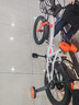 永久（FOREVER）儿童自行车男女款小孩单车可折叠脚踏车4-6-8-10岁辅助轮16寸橙色 实拍图