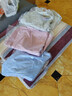 优衣库棉质宽松衬衫/长袖女装衬衣483880 62 粉蓝色(条纹) 3XL 实拍图
