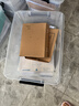 禧天龙塑料衣物收纳箱玩具整理箱车载储物箱55L 透明 3个装 带轮 实拍图