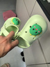 牧童儿童拖鞋夏男宝宝洞洞鞋软底女童卡通洗澡婴幼儿家居鞋奶龙绿180 实拍图