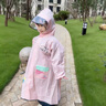 牧萌儿童雨衣带书包位男童女童女孩加长全身学生雨披 粉美人鱼 2XL 实拍图
