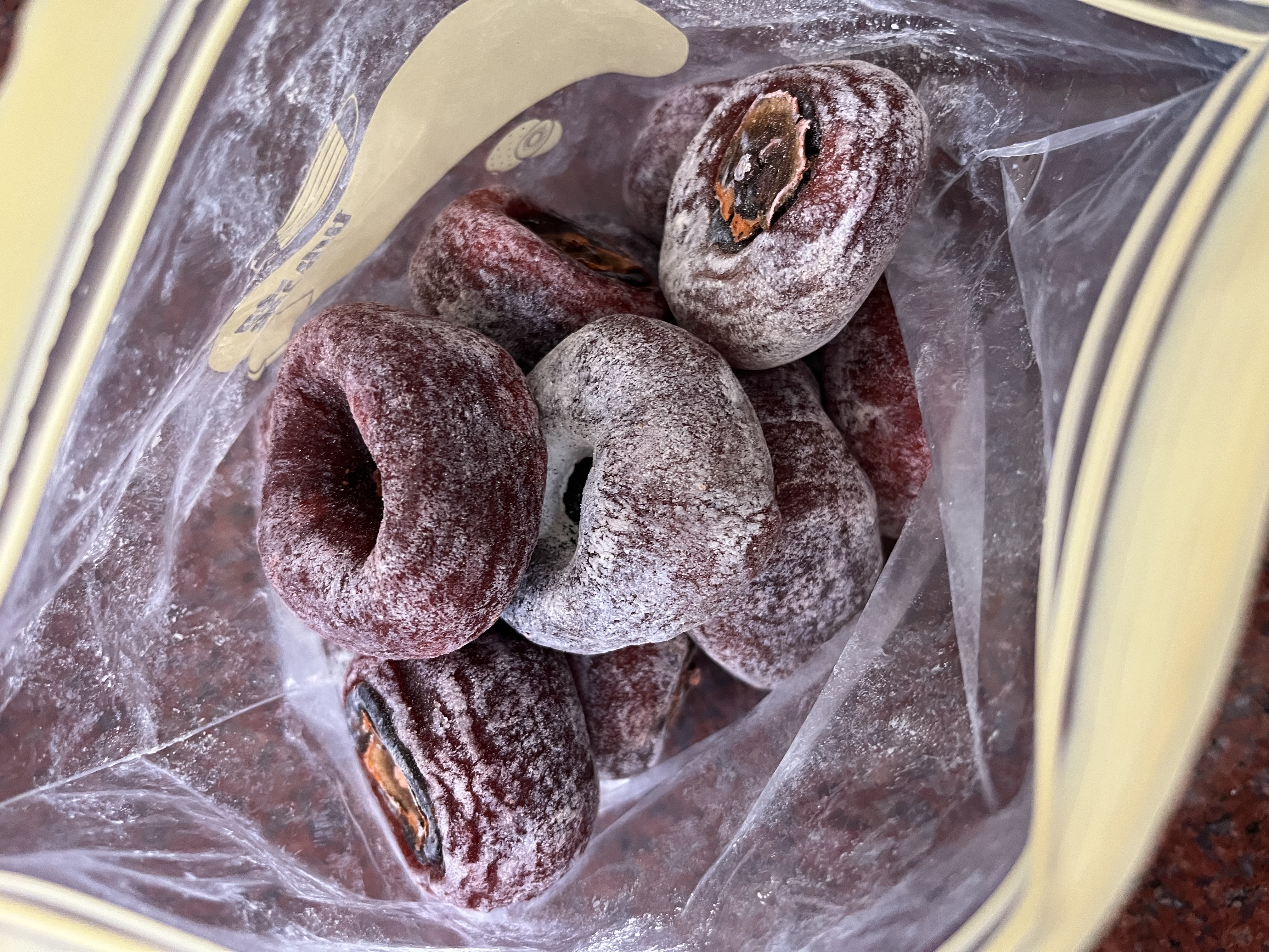 静益乐源新鲜农家圆柿饼 霜降柿饼 广西恭城柿饼 独立包装500g 实拍图
