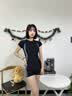 caramella泳衣女连体新款爆款保守微胖遮肚泡温泉大码游泳衣 实拍图