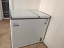 美的（Midea）210L双温双箱家用冰柜大冷冻小冷藏两用卧式冷柜小型冰箱电子控温一级能效BCD-210DKEM(E)国家补贴 实拍图