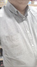 真维斯（Jeanswest）长袖衬衫男士春秋季新款修身免烫上衣牛津纺商务休闲衬衣外套 灰色+天蓝色 2XL (140-160斤) 实拍图