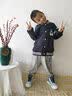 真维斯（Jeanswest）男童春秋外套儿童2026新款学院风拼接棒球服男大童春装时尚夹克衫 藏蓝/快乐生活K+太空骑行 150 实拍图
