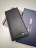 七匹狼（SEPTWOLVES）钱包男士长款真皮2026新款超薄头层牛皮拉链钱夹爸爸皮夹手包卡包 黑20金狼3A1313221-01 实拍图