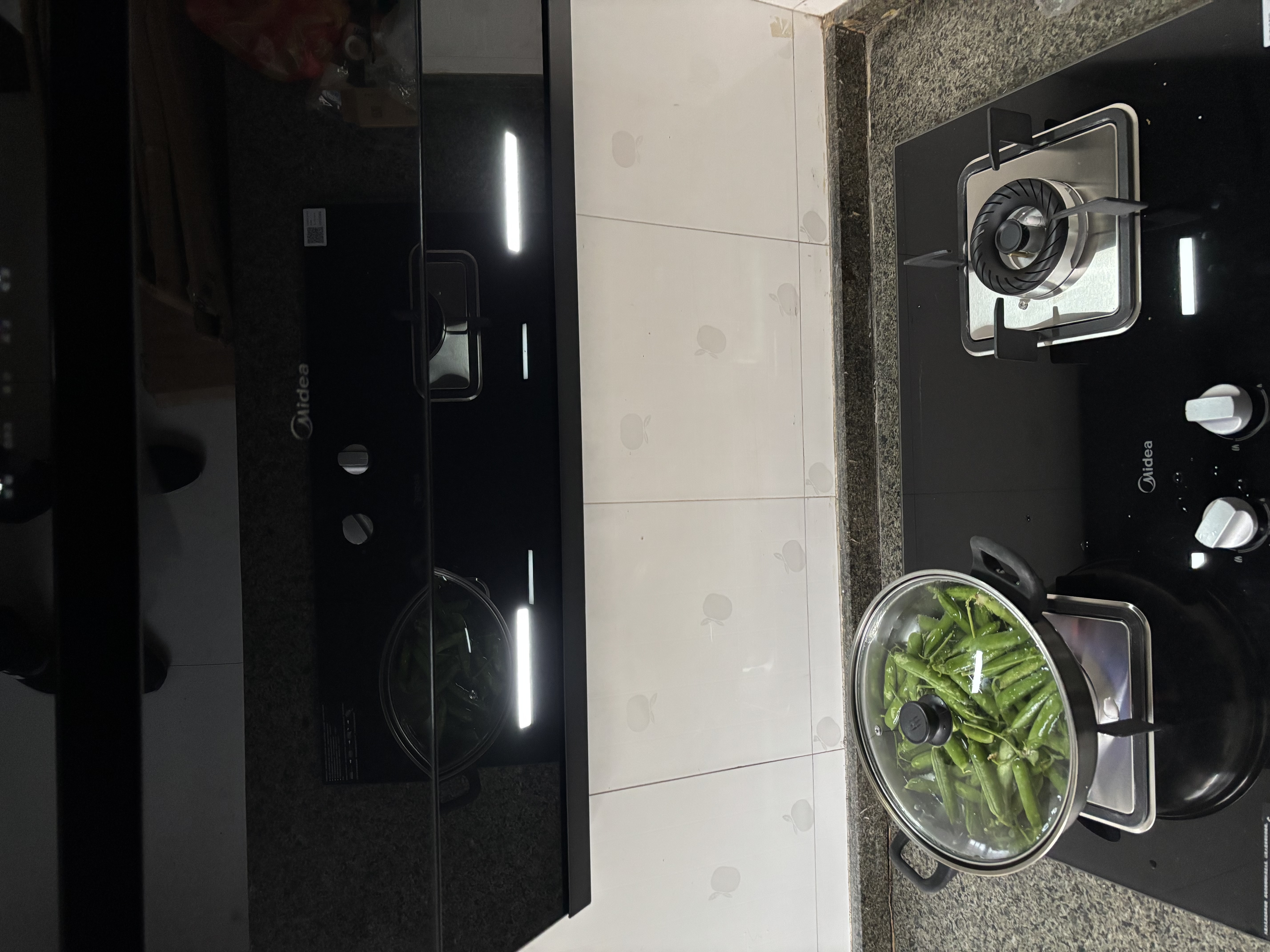 美的（Midea）抽油烟机家用侧吸烟灶套装升级23大吸力厨房油烟机灶具套装三件套脱排油烟机燃气灶套装J25Spro 三件套【搭4.8大火灶+14L热水器】-天然气 智能家电 实拍图