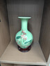 傲世景德镇陶瓷器新中式花瓶工艺品客厅摆件酒柜玄关茶室博古架装饰品 豆青釉清荷赏瓶+底座 实拍图