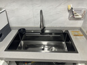 松派厨房水槽左侧排水大单槽304不锈钢洗菜盆一体盆洗碗槽水池盆 90×50cm顶配套装【左排水】三孔 【国标SUS304假一赔十】 实拍图