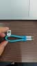 CUKTECH酷态科 CP编织数据线充电线短线6A大功率120/240w快充Type-CtoC适用小米苹果华为平板笔记本电脑 【能量蓝-15cm短线】120/240w快充线 CP编织彩虹线-双Type 实拍图