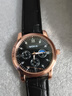 【网红爆款】商务腕表石英运动表休闲皮带男女手表 黑色 实拍图