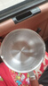 热油小锅泼油锅加厚不锈钢木柄防烫带刻度双倒流口不挂油无涂层 【木柄】爆款300ml 实拍图