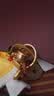 黄铜十二生肖转钱钥匙扣时来运转汽车挂件解压单面旋转貔貅钥匙链 古金色双鱼葫芦+祥云绳 实拍图