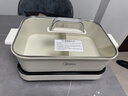 美的（Midea）电火锅 鸳鸯锅 火锅专用锅超薄钛陶速沸分体式0氟6.5L电煮锅电热锅多功能锅HGS3322R1 实拍图
